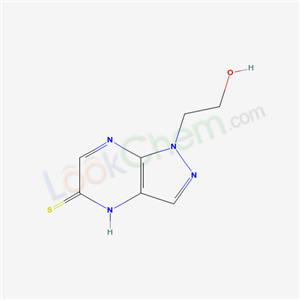 133280-13-4,1-(2-hydroxyethyl)-1,4-dihydro-5H-pyrazolo[3,4-b]pyrazine-5-thione,