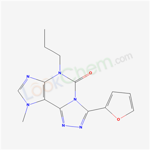 135445-76-0,3-furan-2-yl-9-methyl-6-propyl-6,9-dihydro-5H-[1,2,4]triazolo[3,4-i]purin-5-one,