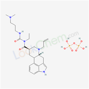 Ergoline-8-carboxamide, N-(((3-(dimethylamino)propyl)amino)carbonyl)-N-ethyl-6-(2-propenyl)-,(8-beta)-, diphosphate