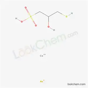 Molecular Structure of 5743-29-3 (Bis(3-aurio(I)thio-2-hydroxy-1-propanesulfonic acid)calcium salt)