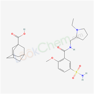 55247-89-7,tricyclo[3.3.1.13,7]decane-1-carboxylic acid, compound with 5-(aminosulphonyl)-N-[(1-ethylpyrrolidin-2-yl)methyl]-2-methoxybenzamide (1:1),