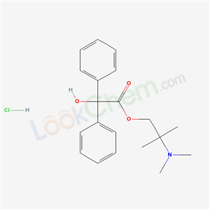 (2-dimethylamino-2-methyl-propyl) 2-hydroxy-2,2-diphenyl-acetate hydrochloride