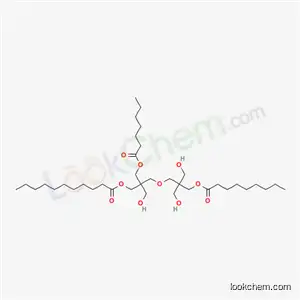 Molecular Structure of 71549-96-7 (Undecanoic acid mixed esters with dipentaerythritol heptanoic acid and nonanoic acid)