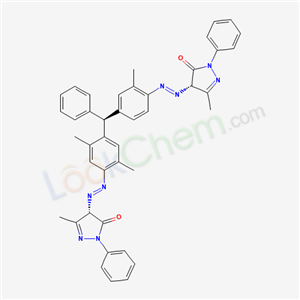 72391-19-6,4-[[4-[[4-[[(4,5-Dihydro-3-methyl-5-oxo-1-phenyl-1H-pyrazol)-4-yl]azo]-2,5-dimethylphenyl]phenylmethyl]-2-methylphenyl]azo]-2,4-dihydro-5-methyl-2-phenyl-3H-pyrazol-3-one,