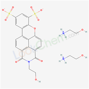 Xanthane(2,1,9-def)isoquinolinedisulfonic acid, 2-(2-hydroxyethyl)-1,3-dioxo-, bis(2-ethanolamine) salt