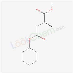 72845-95-5,(2R)-4-(cyclohexyloxy)-2-methyl-4-oxobutanoic acid,Cyclohexyl methylbutyrate;Butanoic acid,2(or 3)-methyl-,cyclohexyl ester;Cyclohexyl 2(or 3)-methylbutyrate;