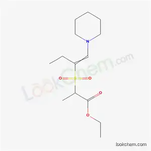 Molecular Structure of 20449-14-3 (ethyl 2-{[1-(piperidin-1-yl)but-1-en-2-yl]sulfonyl}propanoate)
