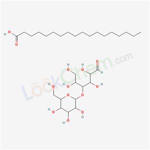 Octadecanoic acid; 2,3,5,6-tetrahydroxy-4-[3,4,5-trihydroxy-6-(hydroxymethyl)oxan-2-yl]oxy-hexanal cas  51801-29-7