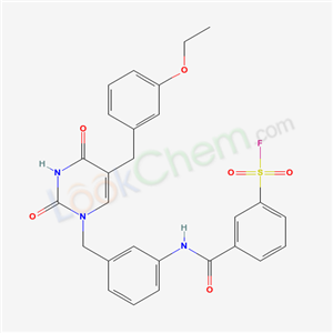 80936-61-4,3-[(3-{[5-(3-ethoxybenzyl)-2,4-dioxo-3,4-dihydropyrimidin-1(2H)-yl]methyl}phenyl)carbamoyl]benzenesulfonyl fluoride,