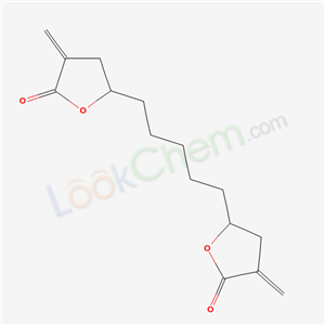 57899-40-8,3-methylidene-5-[5-(4-methylidene-5-oxo-oxolan-2-yl)pentyl]oxolan-2-one,