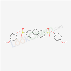 6643-55-6,bis(4-methoxyphenyl) 9H-fluorene-2,7-disulfonate,