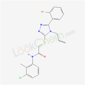 5117-10-2,2-{[5-(2-bromophenyl)-4-prop-2-en-1-yl-4H-1,2,4-triazol-3-yl]sulfanyl}-N-(3-chloro-2-methylphenyl)acetamide,
