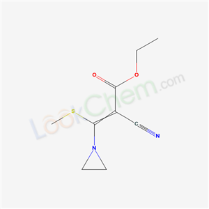 ethyl 3-aziridin-1-yl-2-cyano-3-methylsulfanyl-prop-2-enoate cas  61254-24-8