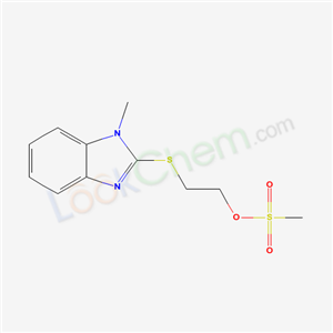 77168-16-2,2-[(1-methyl-1H-benzimidazol-2-yl)sulfanyl]ethyl methanesulfonate,