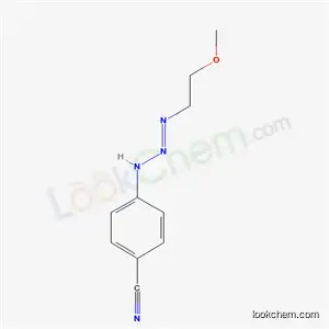Molecular Structure of 82647-05-0 (4-[(2E)-3-(2-methoxyethyl)triaz-2-en-1-yl]benzonitrile)