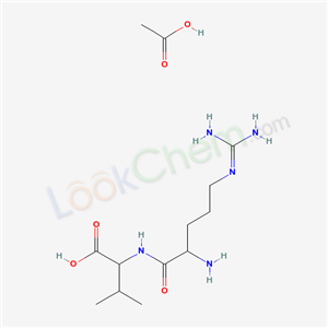 acetic acid,2-[[2-amino-5-(diaminomethylideneamino)pentanoyl]amino]-3-methylbutanoic acid