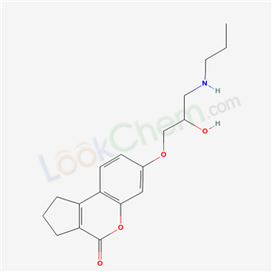 84229-49-2,7-[2-hydroxy-3-(propylamino)propoxy]-2,3-dihydrocyclopenta[c]chromen-4(1H)-one,