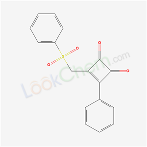 81758-60-3,3-phenyl-4-[(phenylsulfonyl)methyl]cyclobut-3-ene-1,2-dione,