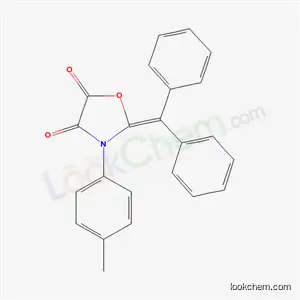 Molecular Structure of 7472-72-2 (2-(diphenylmethylidene)-3-(4-methylphenyl)-1,3-oxazolidine-4,5-dione)