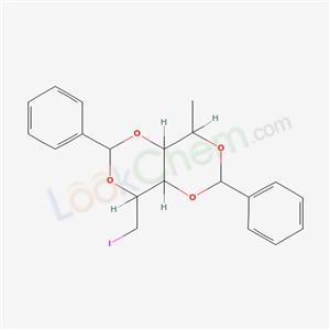7464-35-9,4-(iodomethyl)-8-methyl-2,6-diphenyltetrahydro[1,3]dioxino[5,4-d][1,3]dioxine (non-preferred name),