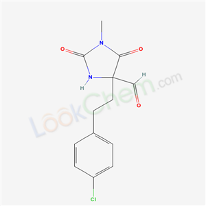 7507-27-9,4-[2-(4-chlorophenyl)ethyl]-1-methyl-2,5-dioxo-imidazolidine-4-carbaldehyde,