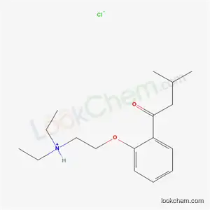Molecular Structure of 20809-13-6 (N,N-diethyl-2-[2-(3-methylbutanoyl)phenoxy]ethanaminium chloride)