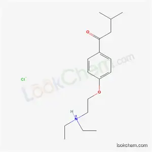 Molecular Structure of 20809-18-1 (N,N-diethyl-2-[4-(3-methylbutanoyl)phenoxy]ethanaminium chloride)