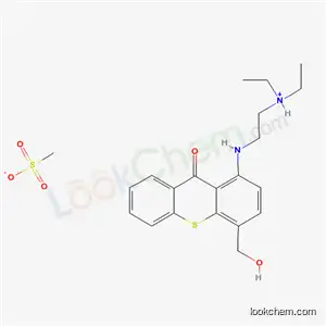 Molecular Structure of 23255-93-8 (N-[2-(diethylamino)ethyl]-4-methoxy-9-oxoxanthene-1-amine monomethanesulphonate)