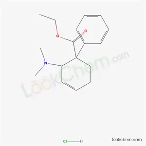 Molecular Structure of 20380-60-3 (ethyl cis-2-(dimethylamino)-1-phenylcyclohex-3-ene-1-carboxylate hydrochloride)