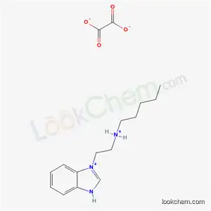 Molecular Structure of 31488-79-6 (3-[2-(pentylammonio)ethyl]-1H-benzimidazol-3-ium ethanedioate)