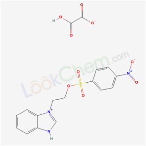 2-(3H-benzimidazol-1-ium-1-yl)ethyl 4-nitrobenzenesulfonate;2-hydroxy-2-oxoacetate