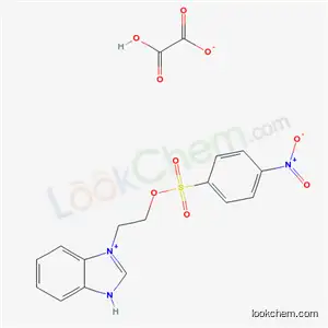 Molecular Structure of 34703-83-8 (2-hydroxy-2-oxo-acetate; 1-[2-(4-nitrophenyl)sulfonyloxyethyl]-3H-benzoimidazole)