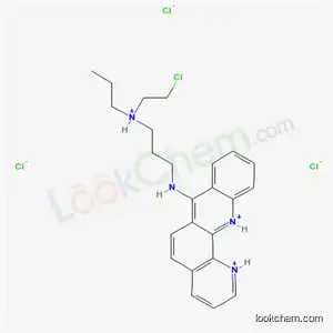 Molecular Structure of 38915-59-2 (7-({3-[(2-chloroethyl)(propyl)ammonio]propyl}amino)benzo[b][1,10]phenanthrolinediium trichloride)
