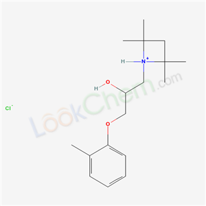 1-(2-methylphenoxy)-3-(2,2,4,4-tetramethylazetidin-1-ium-1-yl)propan-2-ol chloride