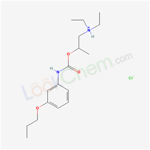 diethyl-[2-[(3-propoxyphenyl)carbamoyloxy]propyl]azanium chloride
