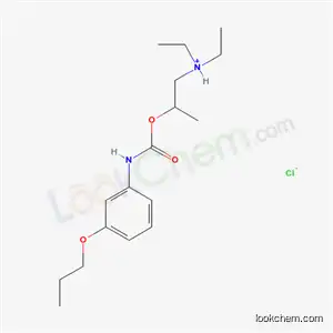(3-Propoxyphenyl)carbamic acid 2-(diethylamino)-1-methylethyl ester hydrochloride