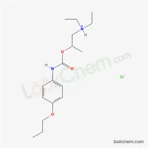 Molecular Structure of 42508-16-7 (N,N-diethyl-2-{[(4-propoxyphenyl)carbamoyl]oxy}propan-1-aminium chloride)