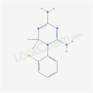 20292-77-7,1-(2-chlorophenyl)-6,6-dimethyl-1,6-dihydro-1,3,5-triazine-2,4-diamine,