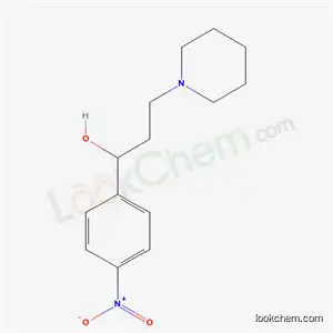 Molecular Structure of 5424-61-3 (1-(4-Nitrophenyl)-3-(piperidin-1-yl)propan-1-ol)