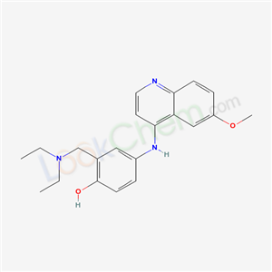 5430-96-6,2-[(diethylamino)methyl]-4-[(6-methoxyquinolin-4-yl)amino]phenol,