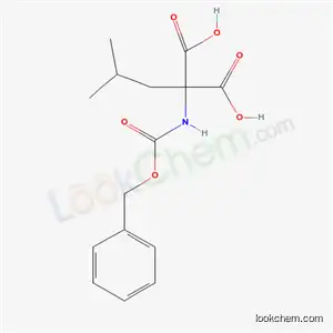 Molecular Structure of 5440-28-8 ({[(benzyloxy)carbonyl]amino}(2-methylpropyl)propanedioic acid)