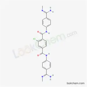 Molecular Structure of 2617-65-4 (2-chloro-N,N-bis[4-(N-methylcarbamimidoyl)phenyl]benzene-1,4-dicarboxamide)