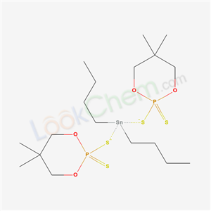 91884-75-2,dibutyltin; 5,5-dimethyl-2-sulfanylidene-2-sulfido-1,3-dioxa-2$l^C<sub>18</sub>H<sub>38</sub>O<sub>4</sub>P<sub>2</sub>S<sub>4</sub>Sn-<sub>2</sub>-phosphacyclohexane,