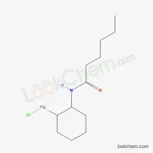 Molecular Structure of 73926-88-2 ([2β-(Hexanoylamino)cyclohexan-1α-yl]mercury(II) chloride)