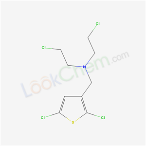 13668-92-3,2-chloro-N-(2-chloroethyl)-N-[(2,5-dichlorothiophen-3-yl)methyl]ethanamine,