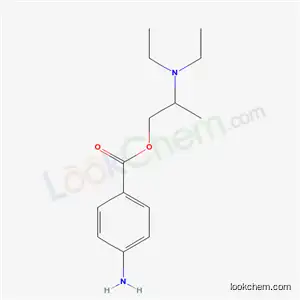 Molecular Structure of 21500-84-5 (2-(diethylamino)propyl 4-aminobenzoate)