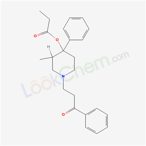 [3-methyl-1-(3-oxo-3-phenyl-propyl)-4-phenyl-4-piperidyl] propanoate cas  4370-29-0