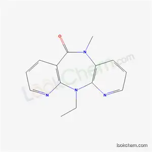 Molecular Structure of 132312-85-7 (N11-Ethyl-N5-methyl-5,11-dihydro-6H-dipyrido(3,2-b:2,3-e)(1,4)diazepin-6-one)