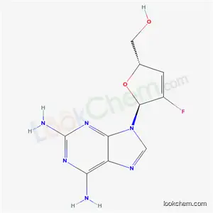 Molecular Structure of 405238-84-8 ([(2S,5S)-5-(2,6-diaminopurin-9-yl)-4-fluoro-2,5-dihydrofuran-2-yl]methanol)