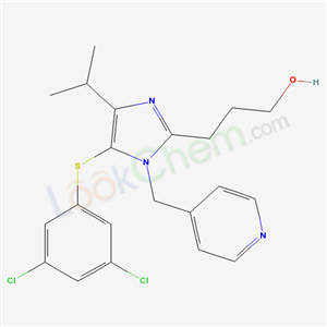 178980-58-0,3-{5-[(3,5-dichlorophenyl)sulfanyl]-4-(1-methylethyl)-1-(pyridin-4-ylmethyl)-1H-imidazol-2-yl}propan-1-ol,